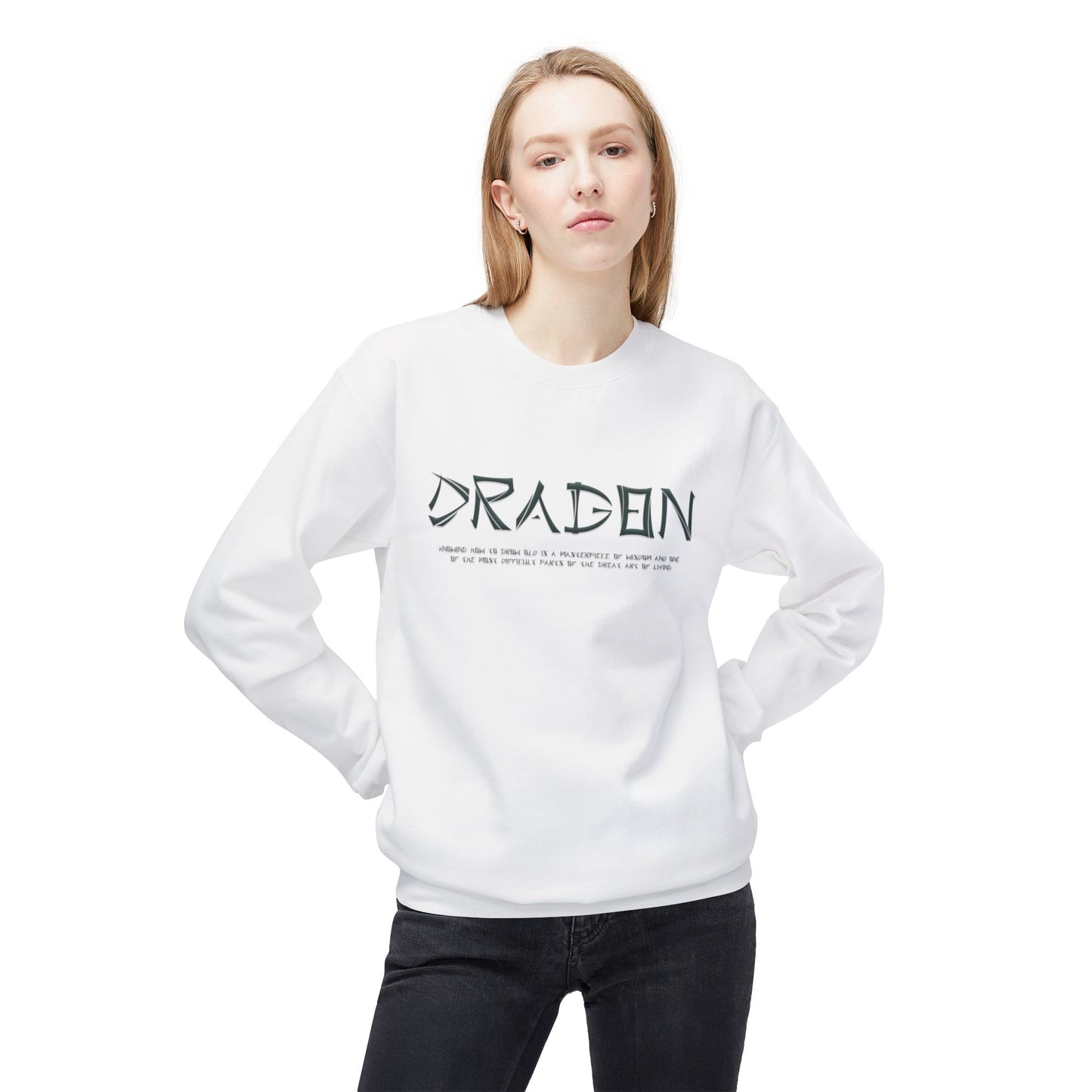 Unisex Midweight Softstyle Fleece Crewneck Sweatshirt - Dragon