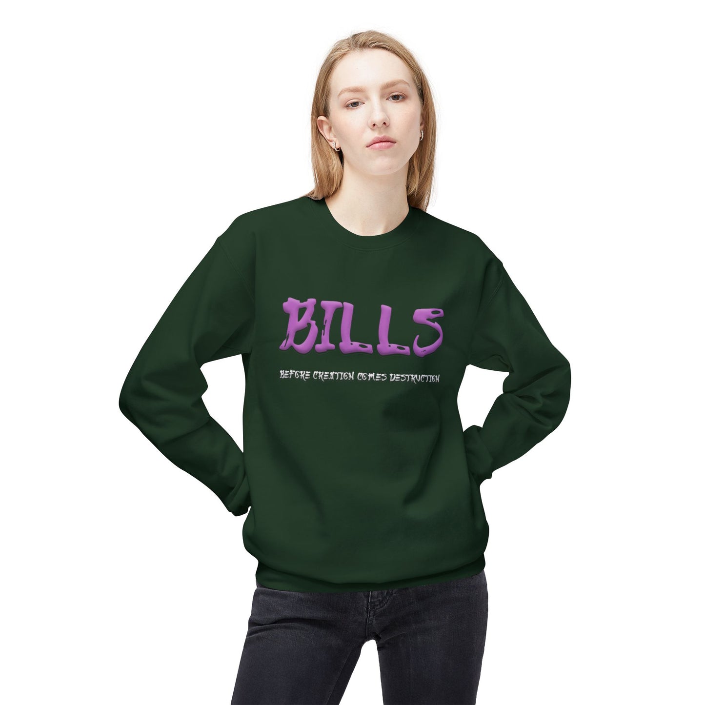 Unisex Midweight Softstyle Fleece Crewneck Sweatshirt - Bills