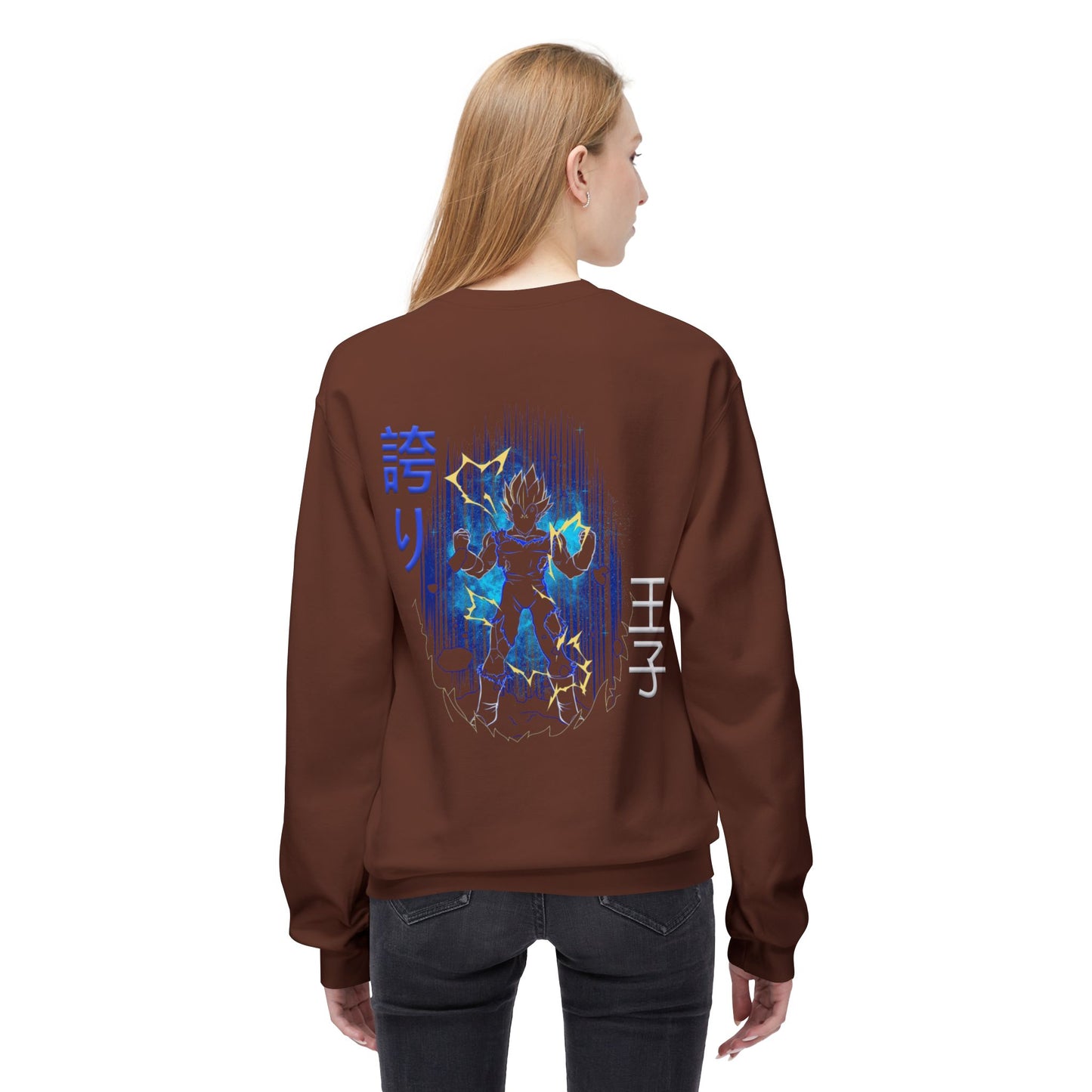 Unisex Midweight Softstyle Fleece Crewneck Sweatshirt - Vegeta