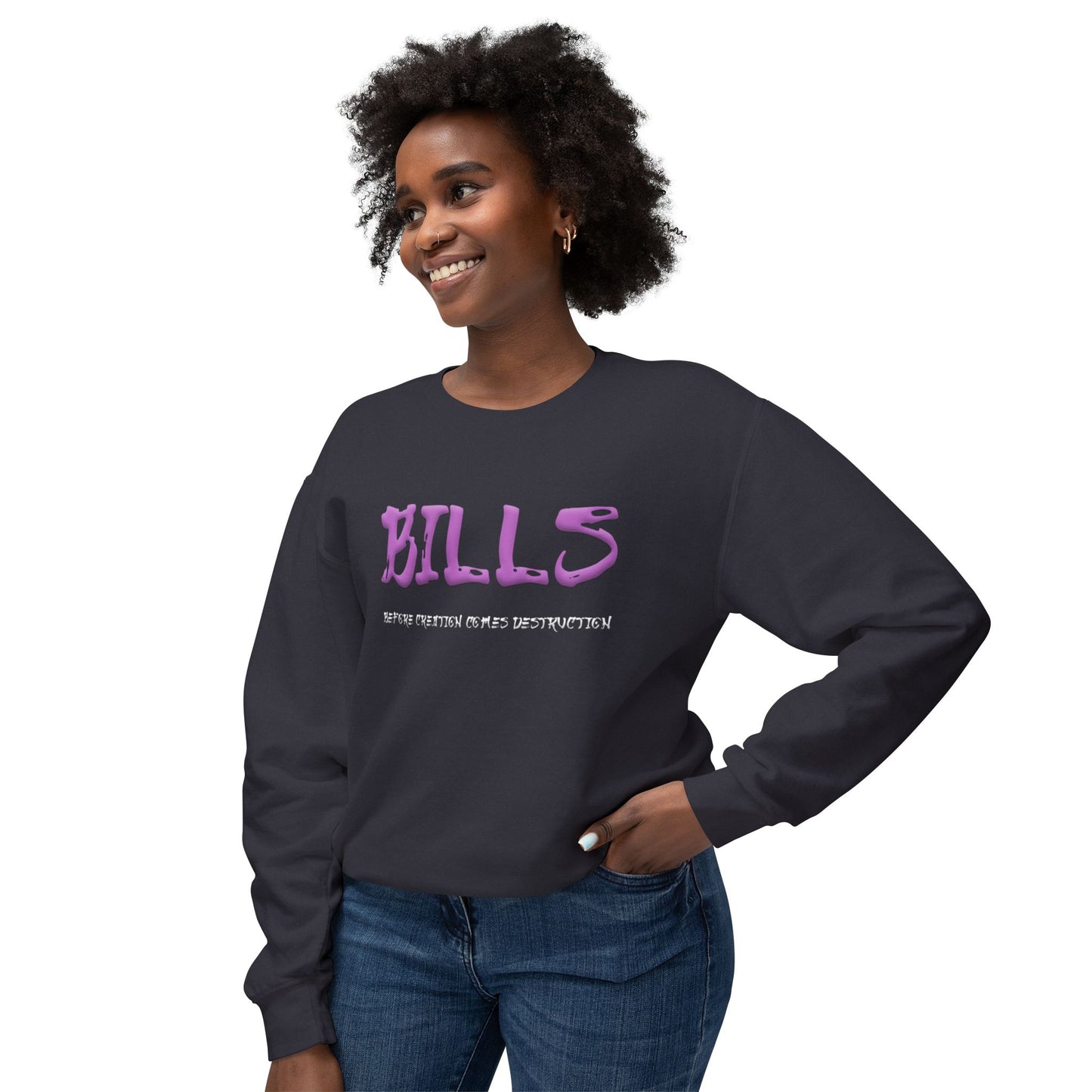 Unisex Lightweight Crewneck Sweatshirt - Bills