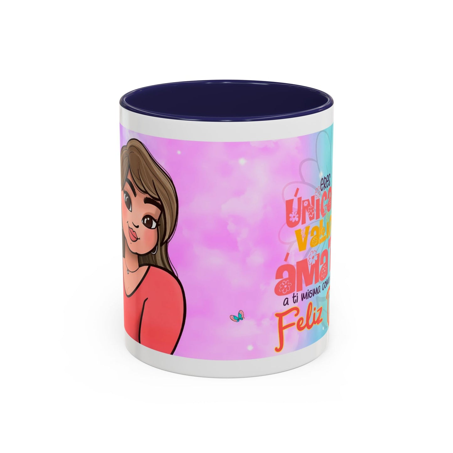 Mug de 11oz con mensajes personalizados- (PERSONALIZABLES)