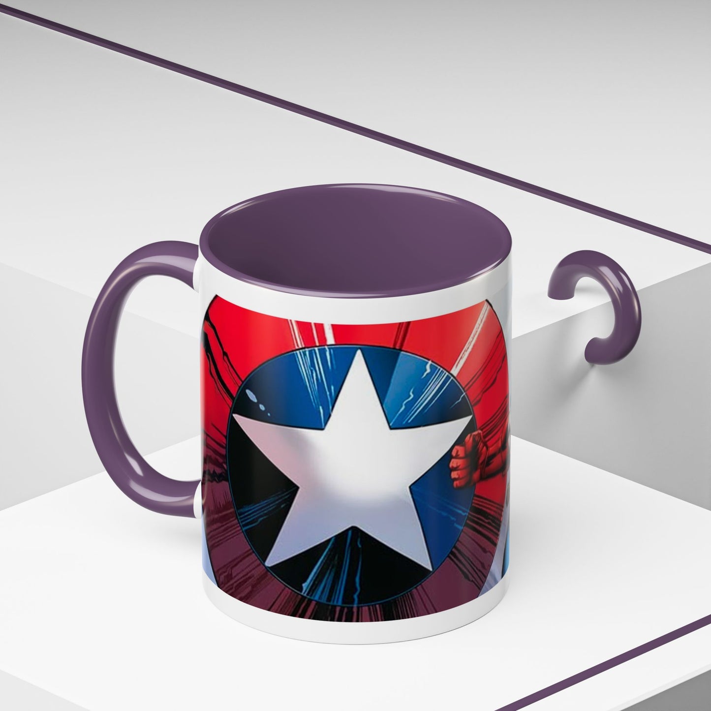 Mug de 11oz con estilos de tus superheroes- (PERSONALIZABLES)