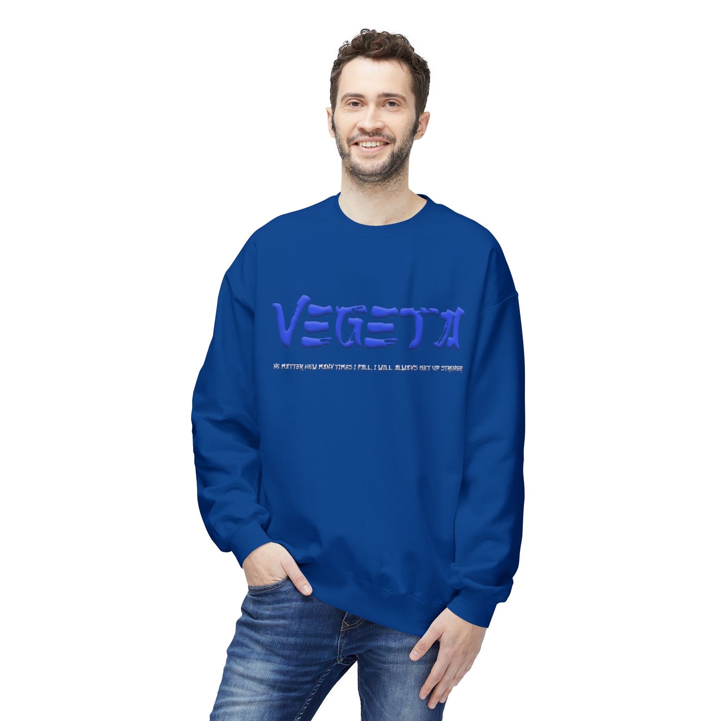 Unisex Midweight Softstyle Fleece Crewneck Sweatshirt - Vegeta