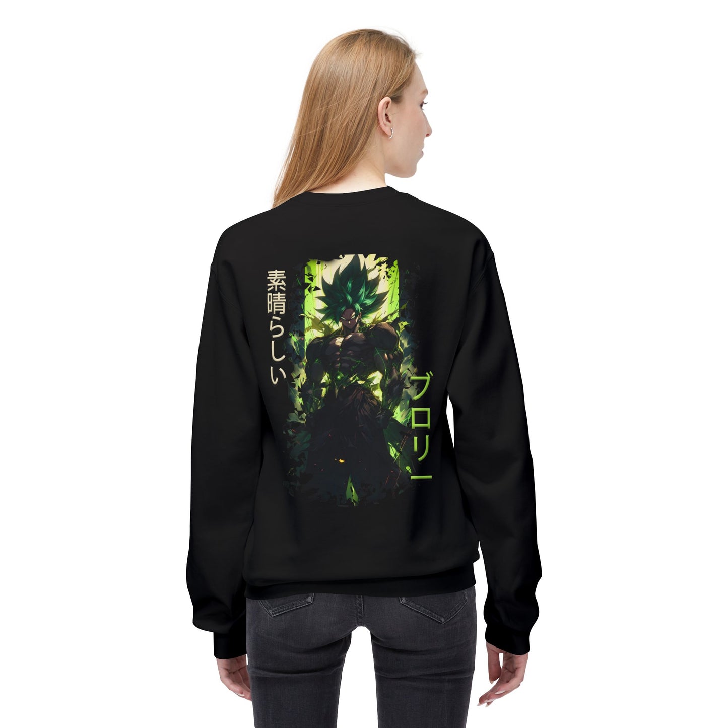 Unisex Midweight Softstyle Fleece Crewneck Sweatshirt - Broly