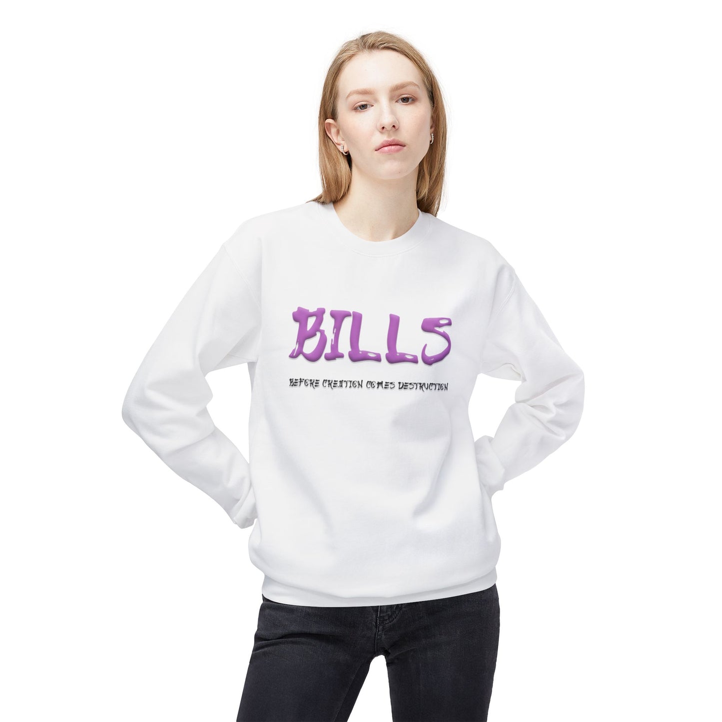 Unisex Midweight Softstyle Fleece Crewneck Sweatshirt - Bills