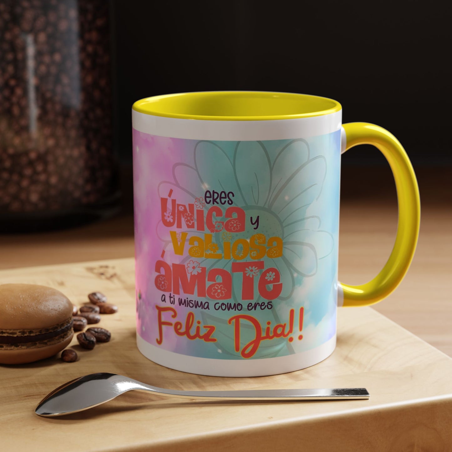 Mug de 11oz con mensajes personalizados- (PERSONALIZABLES)
