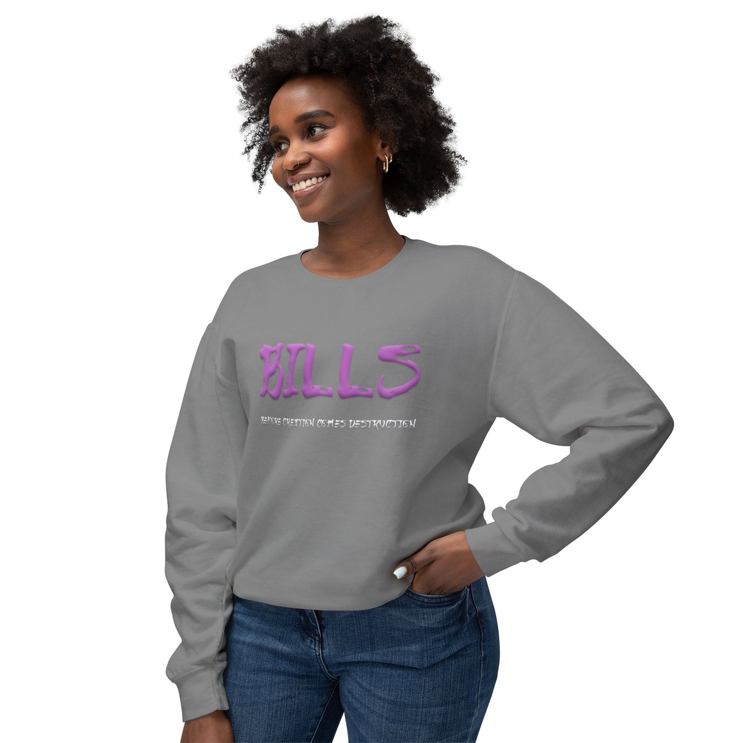 Unisex Lightweight Crewneck Sweatshirt - Bills