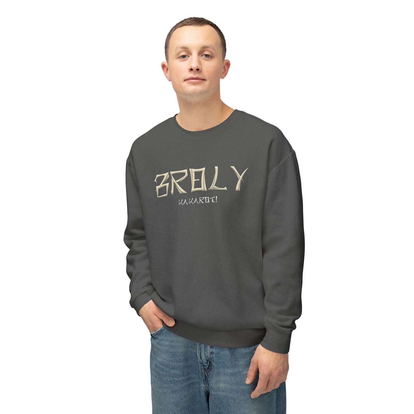 Unisex Lightweight Crewneck Sweatshirt - Broly
