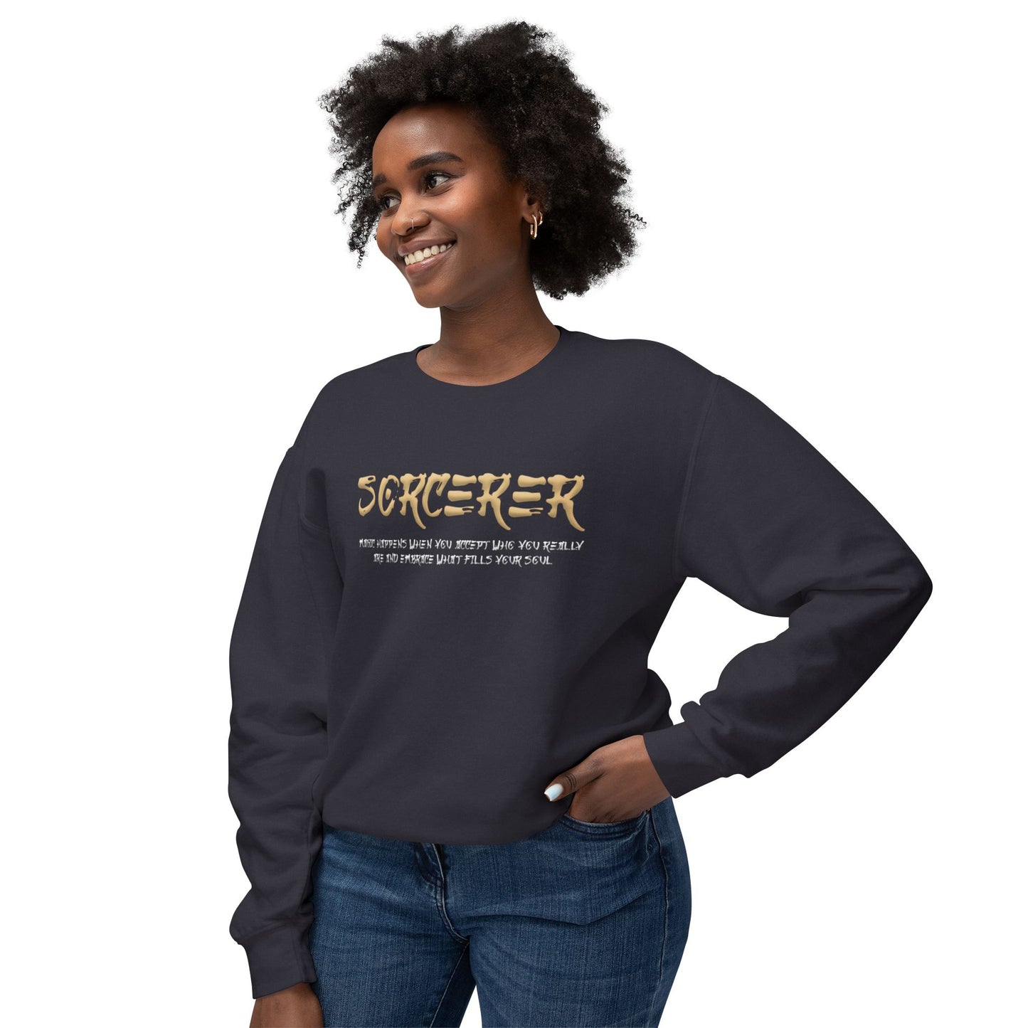 Unisex Lightweight Crewneck Sweatshirt - Sorcerer