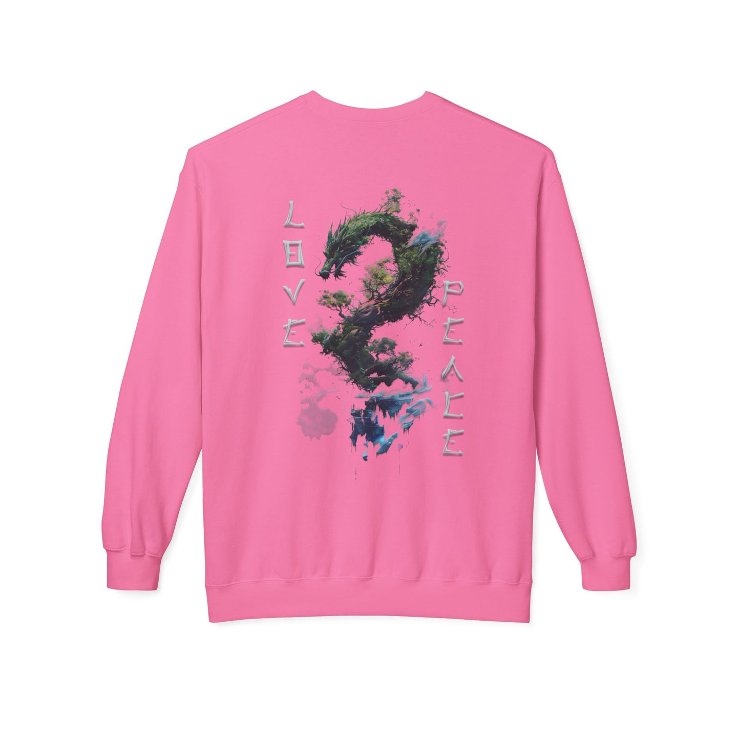 Unisex Midweight Softstyle Fleece Crewneck Sweatshirt - Dragon