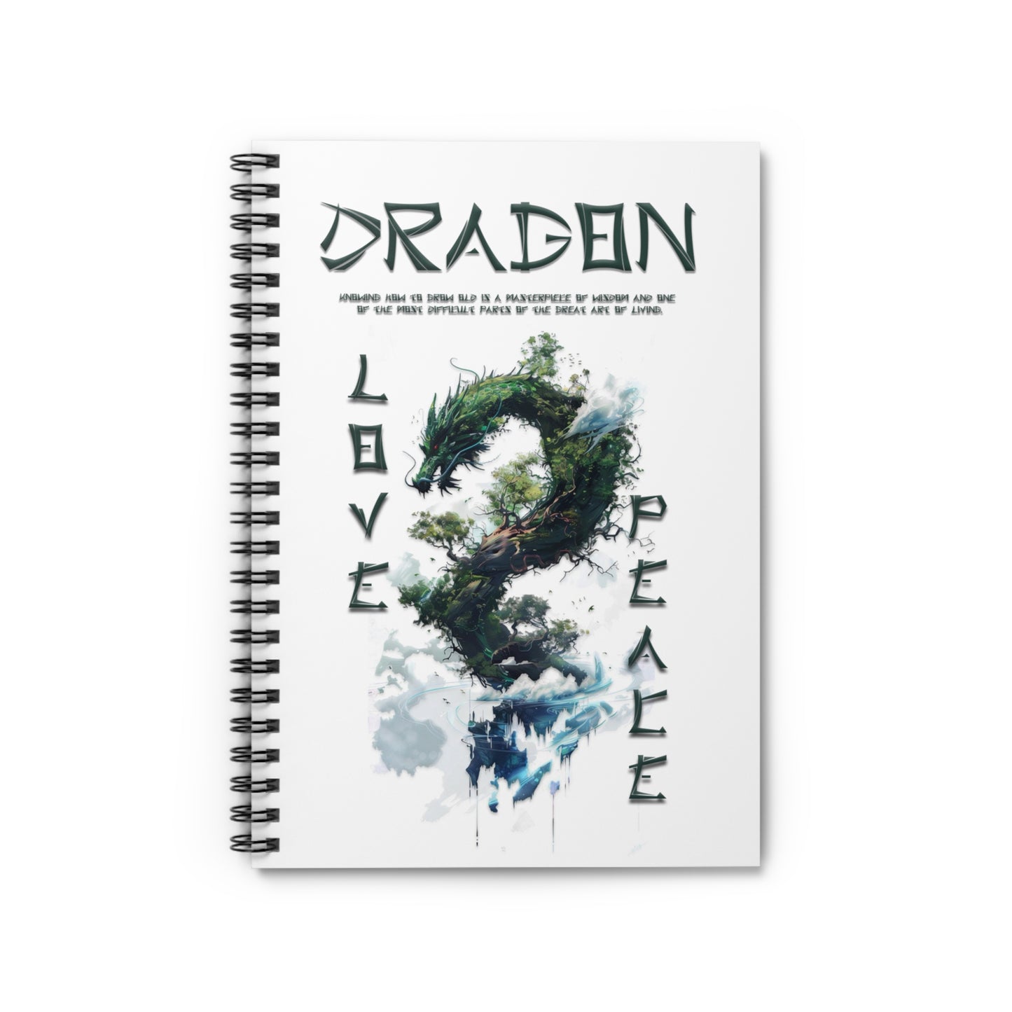 Spiral Notebook - Ruled Line - Dragon