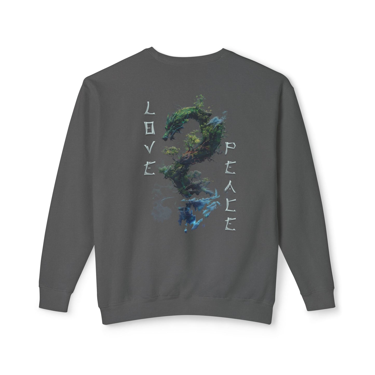 Unisex Lightweight Crewneck Sweatshirt - Dragon