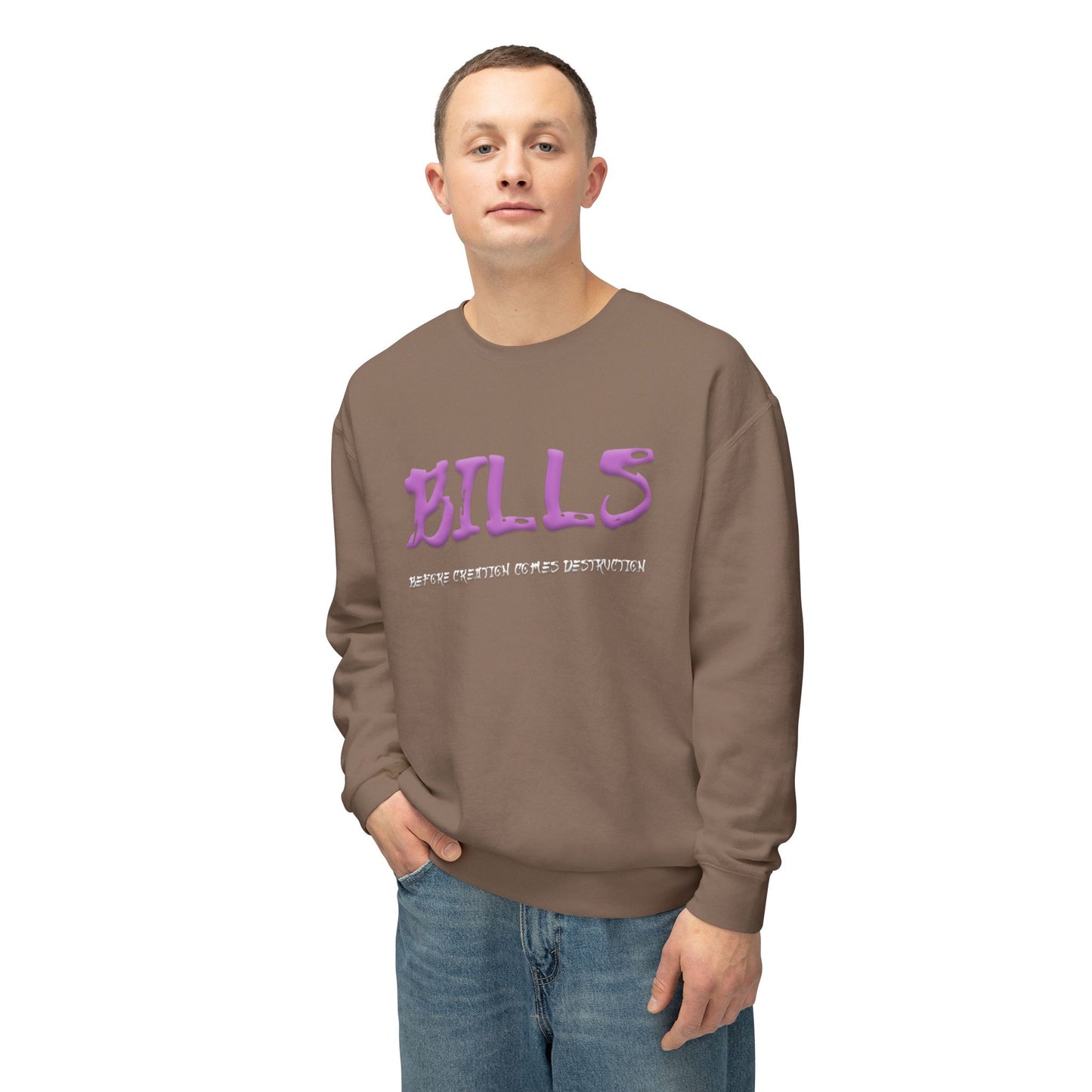 Unisex Lightweight Crewneck Sweatshirt - Bills