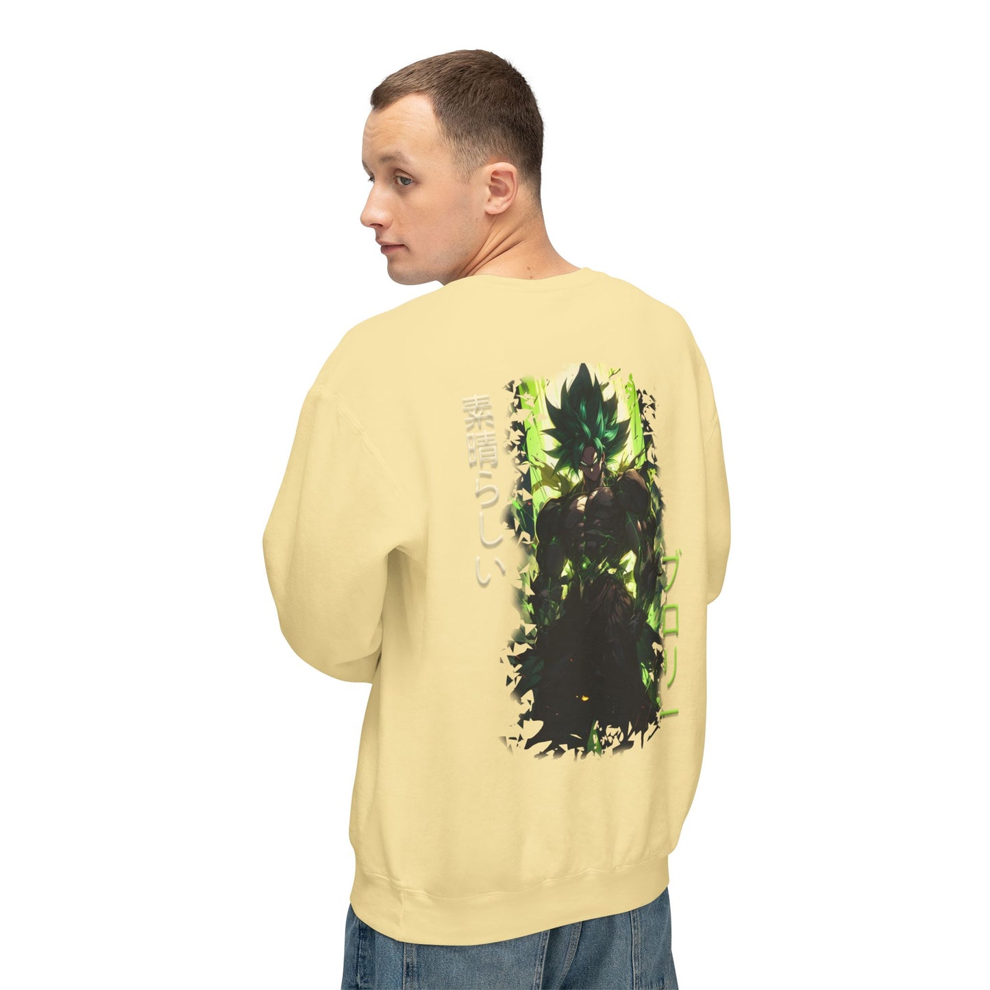 Unisex Lightweight Crewneck Sweatshirt - Broly