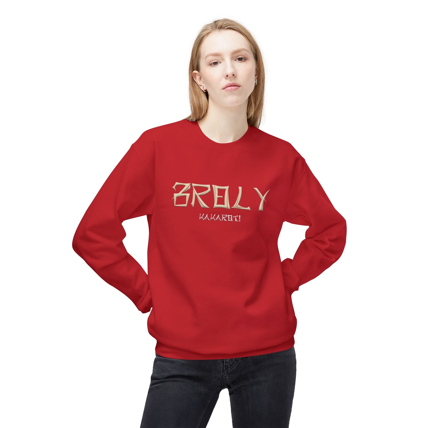 Unisex Midweight Softstyle Fleece Crewneck Sweatshirt - Broly