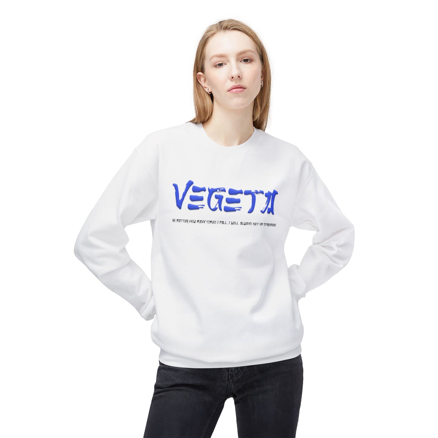 Unisex Midweight Softstyle Fleece Crewneck Sweatshirt - Vegeta