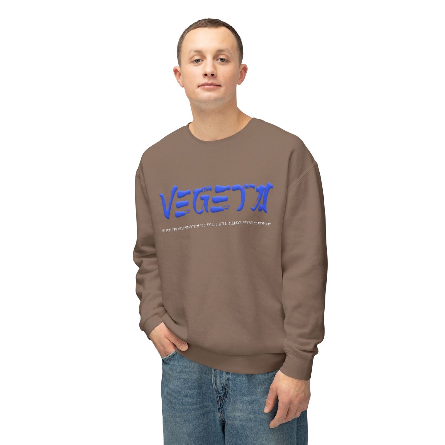 Unisex Lightweight Crewneck Sweatshirt - Vegeta