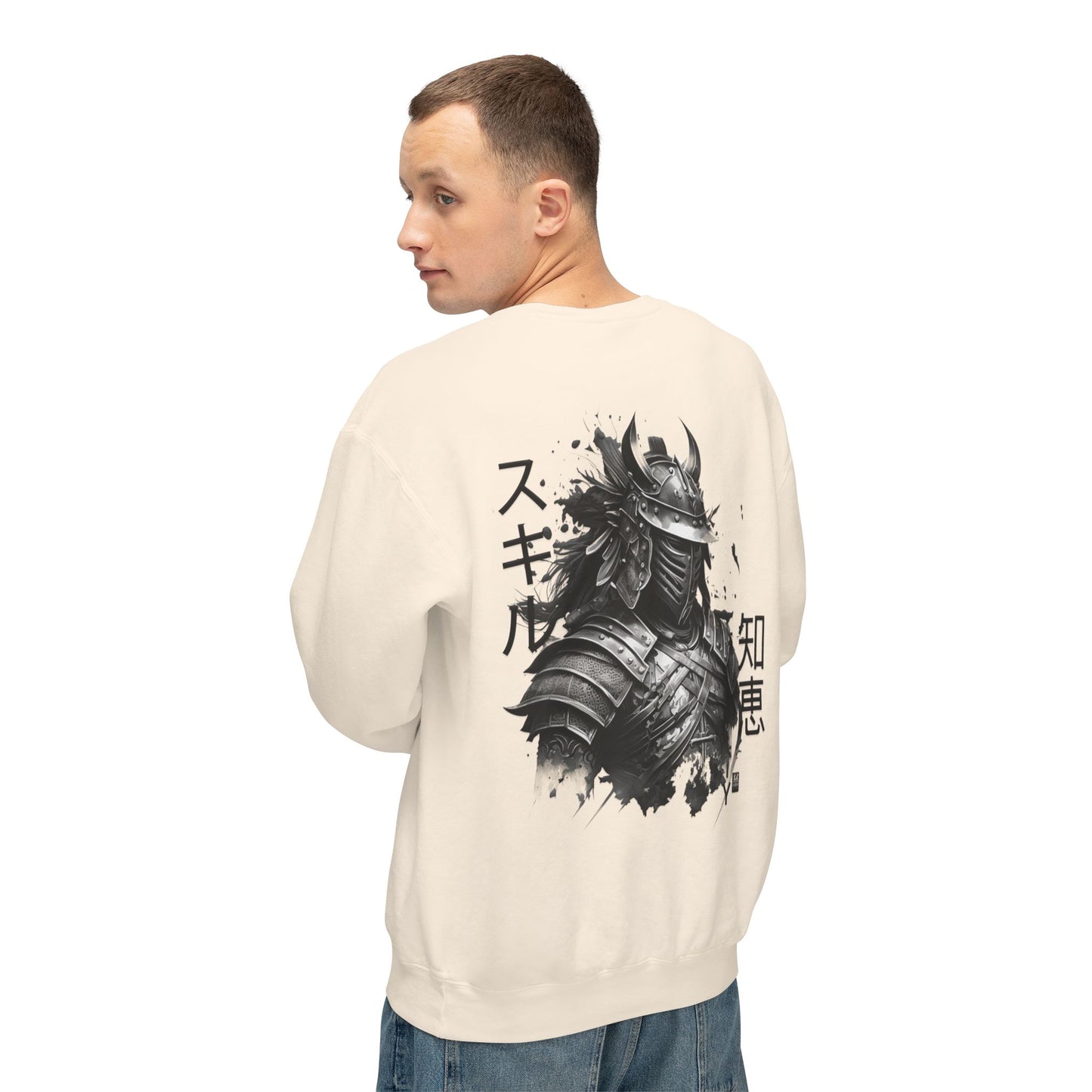 Unisex Lightweight Crewneck Sweatshirt - Samurai Jap