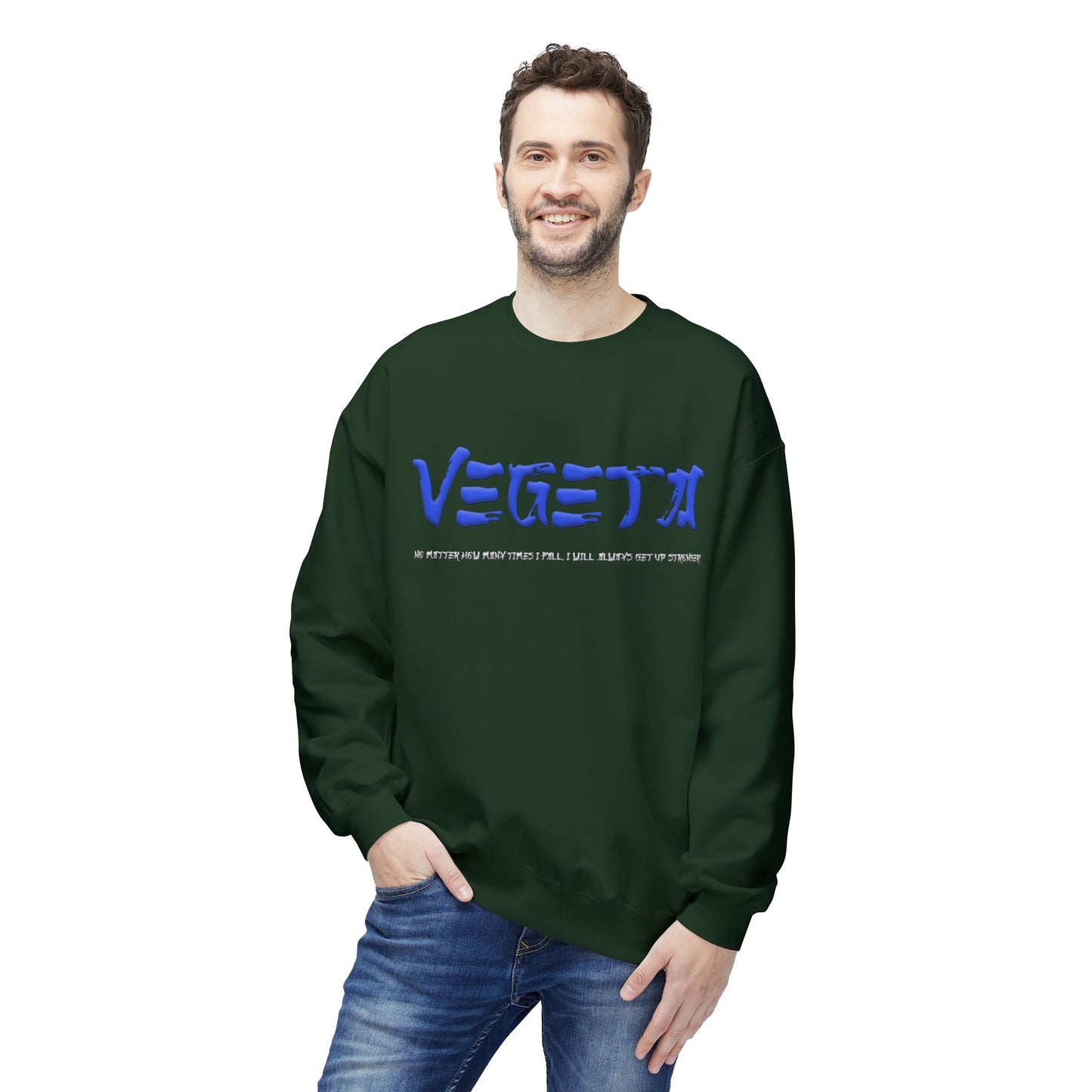 Unisex Midweight Softstyle Fleece Crewneck Sweatshirt - Vegeta