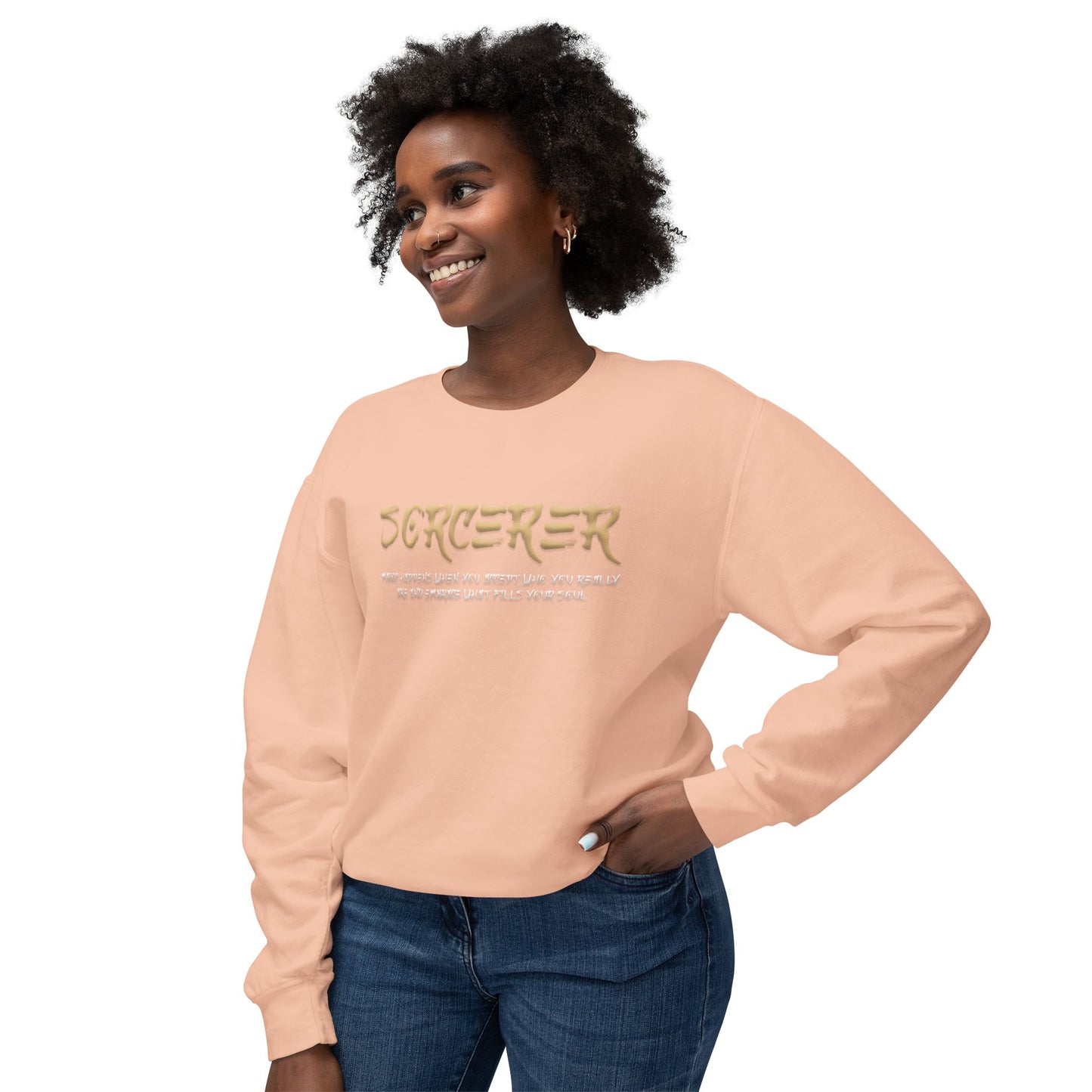 Unisex Lightweight Crewneck Sweatshirt - Sorcerer
