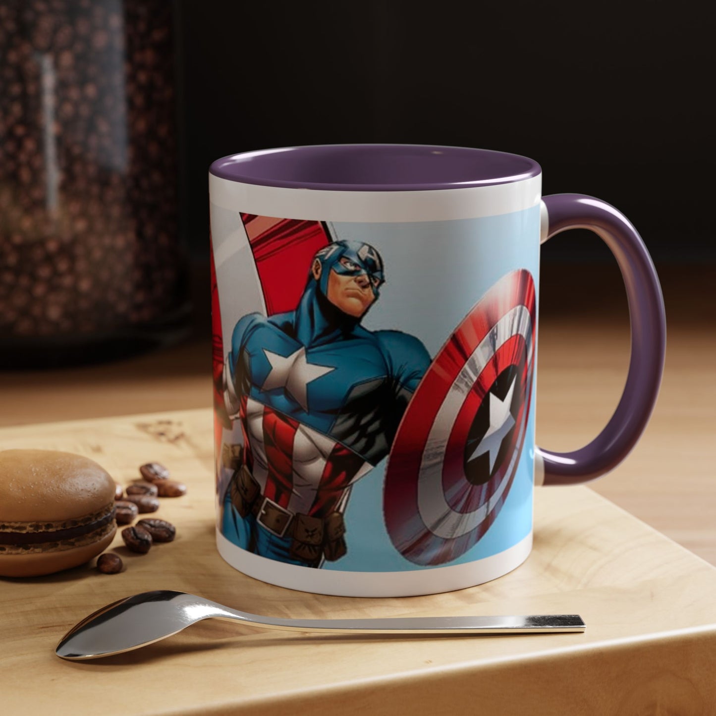 Mug de 11oz con estilos de tus superheroes- (PERSONALIZABLES)