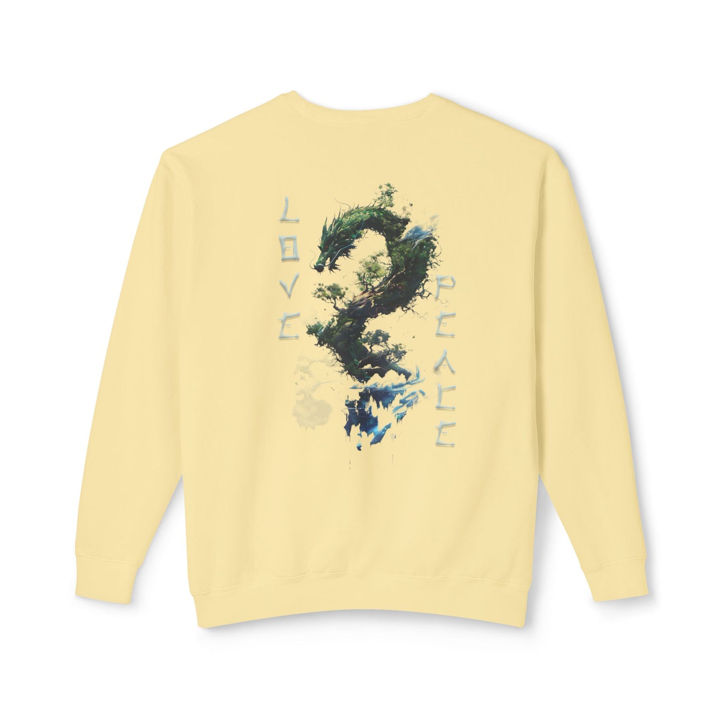 Unisex Lightweight Crewneck Sweatshirt - Dragon