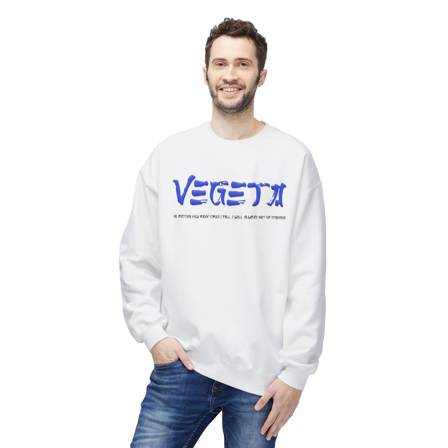Unisex Midweight Softstyle Fleece Crewneck Sweatshirt - Vegeta