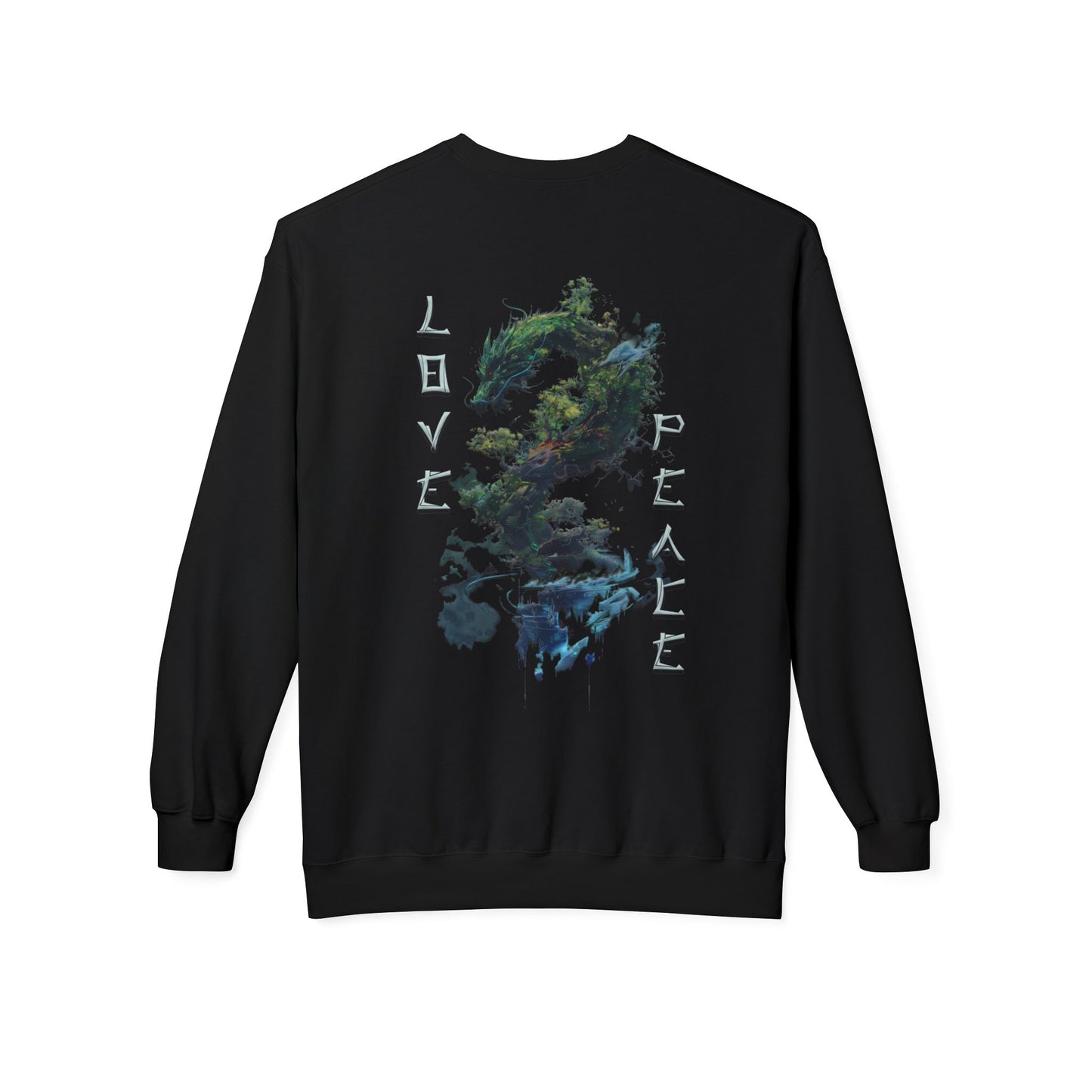 Unisex Midweight Softstyle Fleece Crewneck Sweatshirt - Dragon