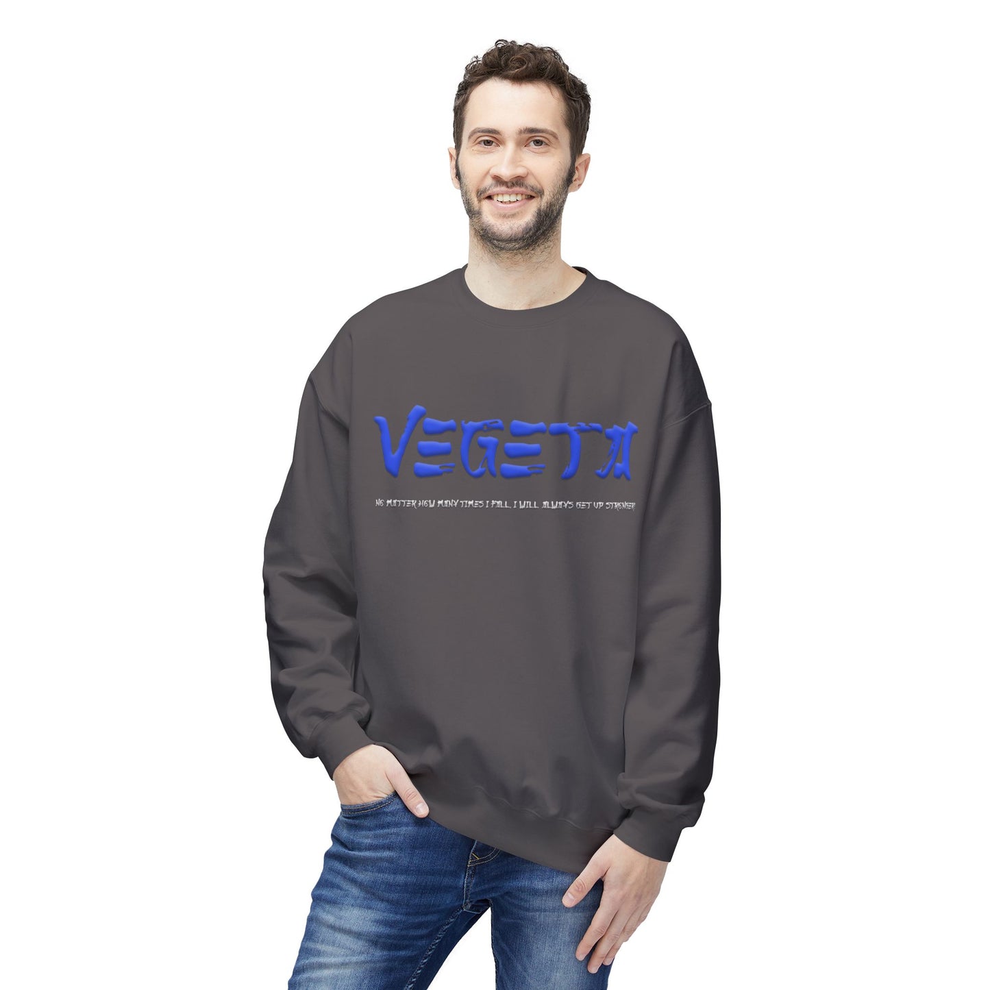 Unisex Midweight Softstyle Fleece Crewneck Sweatshirt - Vegeta
