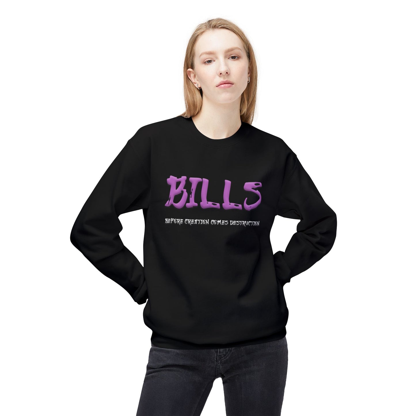Unisex Midweight Softstyle Fleece Crewneck Sweatshirt - Bills