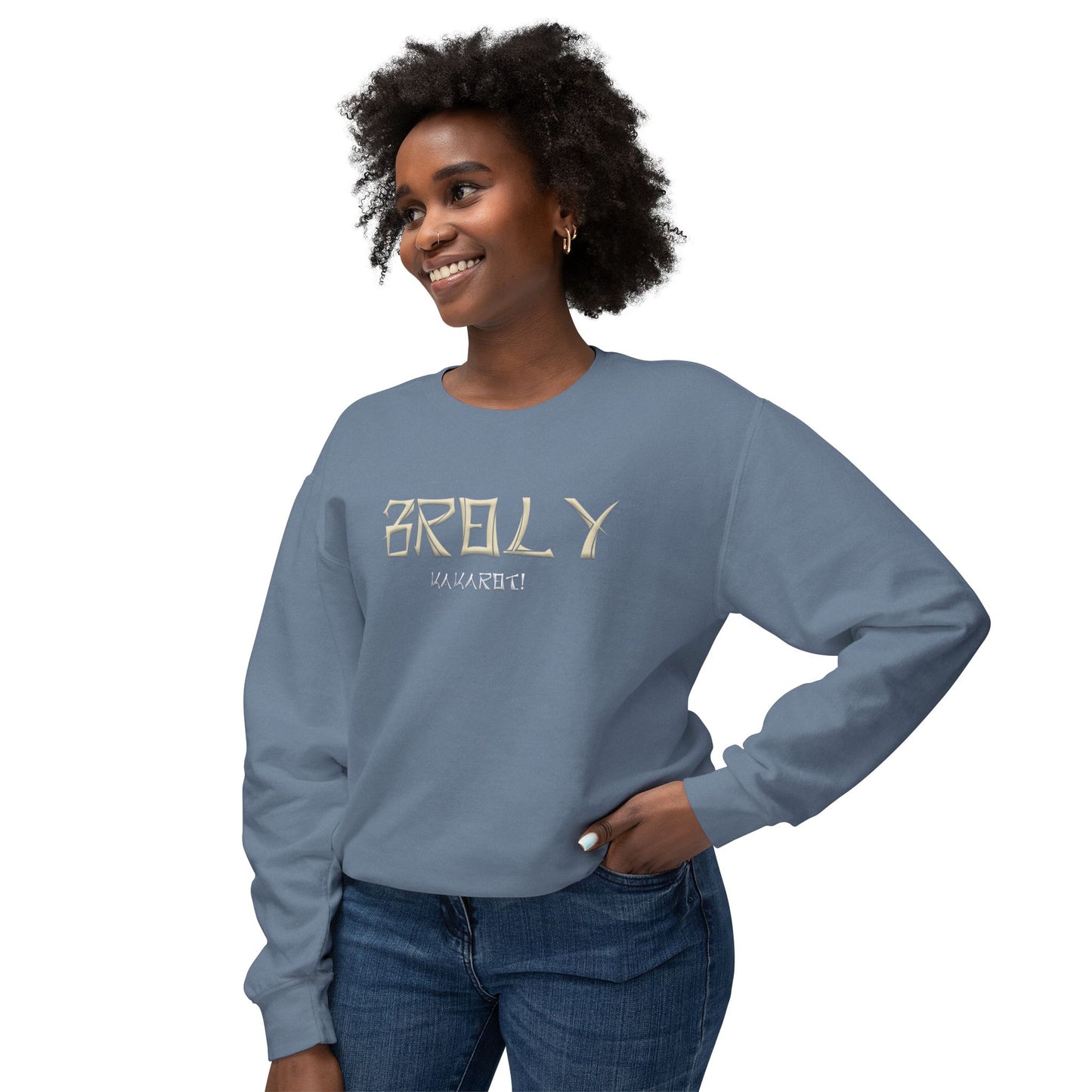 Unisex Lightweight Crewneck Sweatshirt - Broly