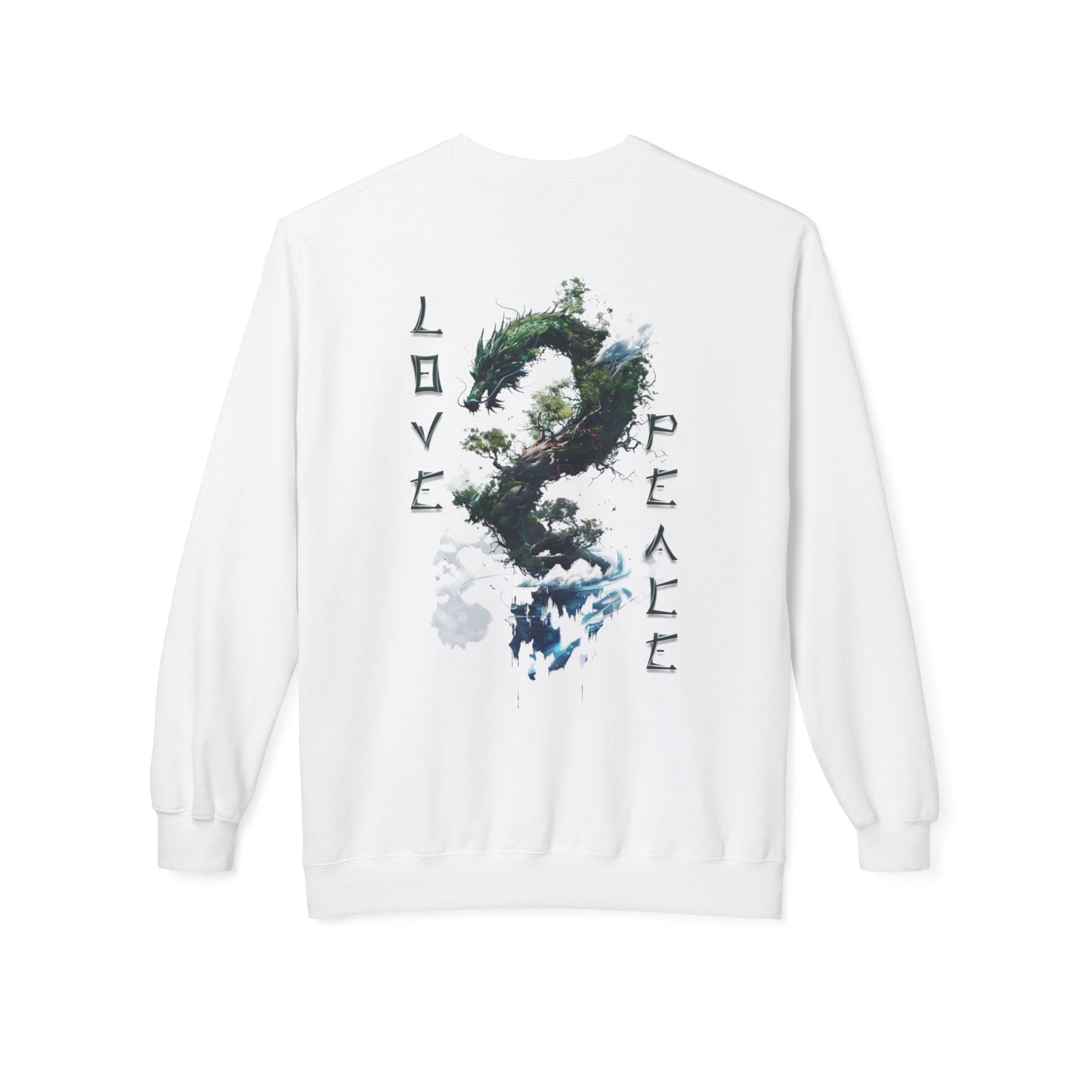 Unisex Midweight Softstyle Fleece Crewneck Sweatshirt - Dragon