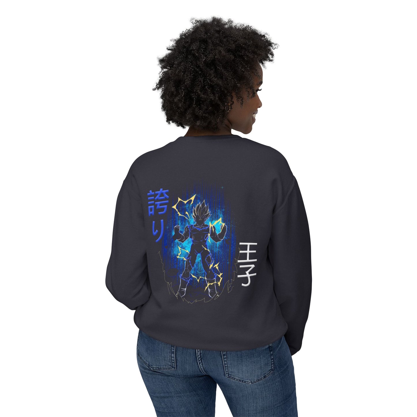 Unisex Lightweight Crewneck Sweatshirt - Vegeta