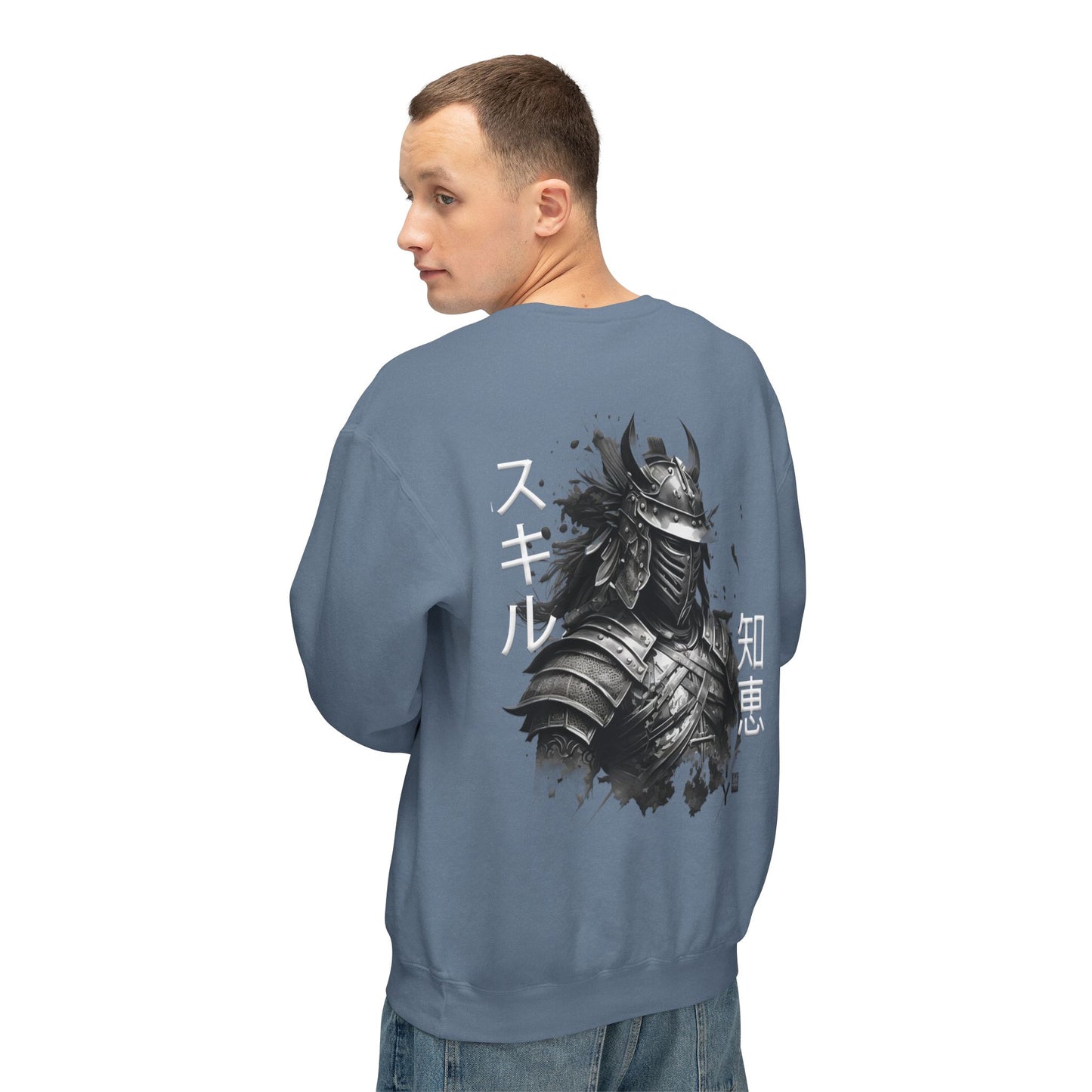 Unisex Lightweight Crewneck Sweatshirt - Samurai Jap