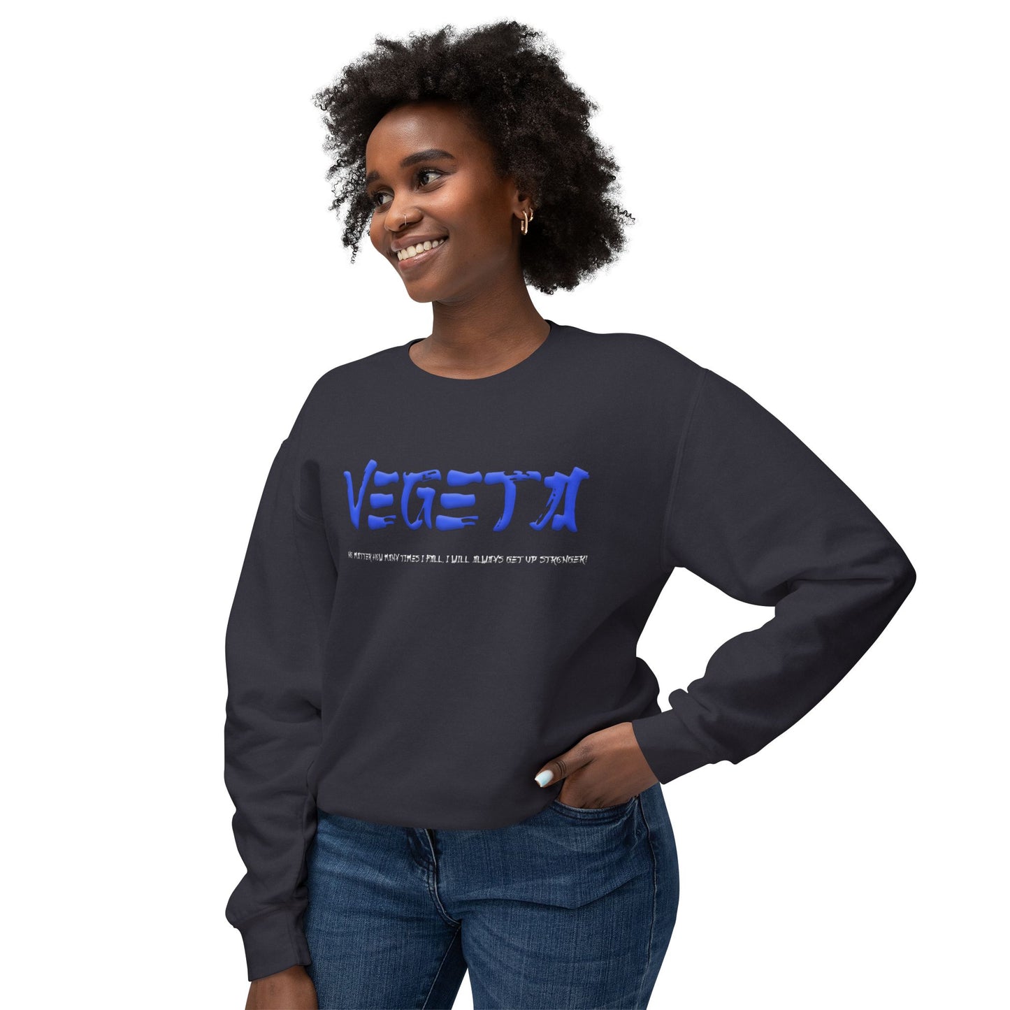 Unisex Lightweight Crewneck Sweatshirt - Vegeta