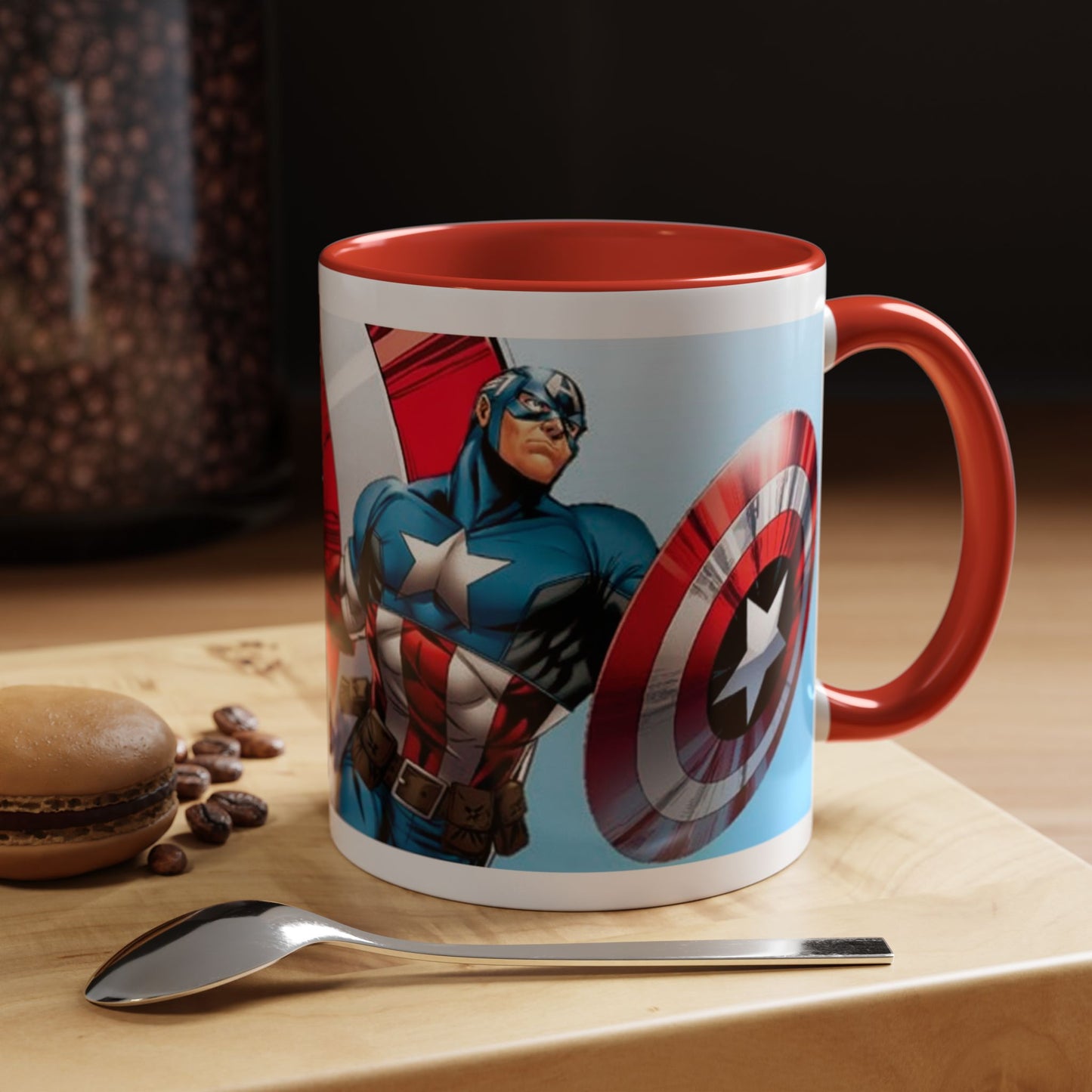 Mug de 11oz con estilos de tus superheroes- (PERSONALIZABLES)