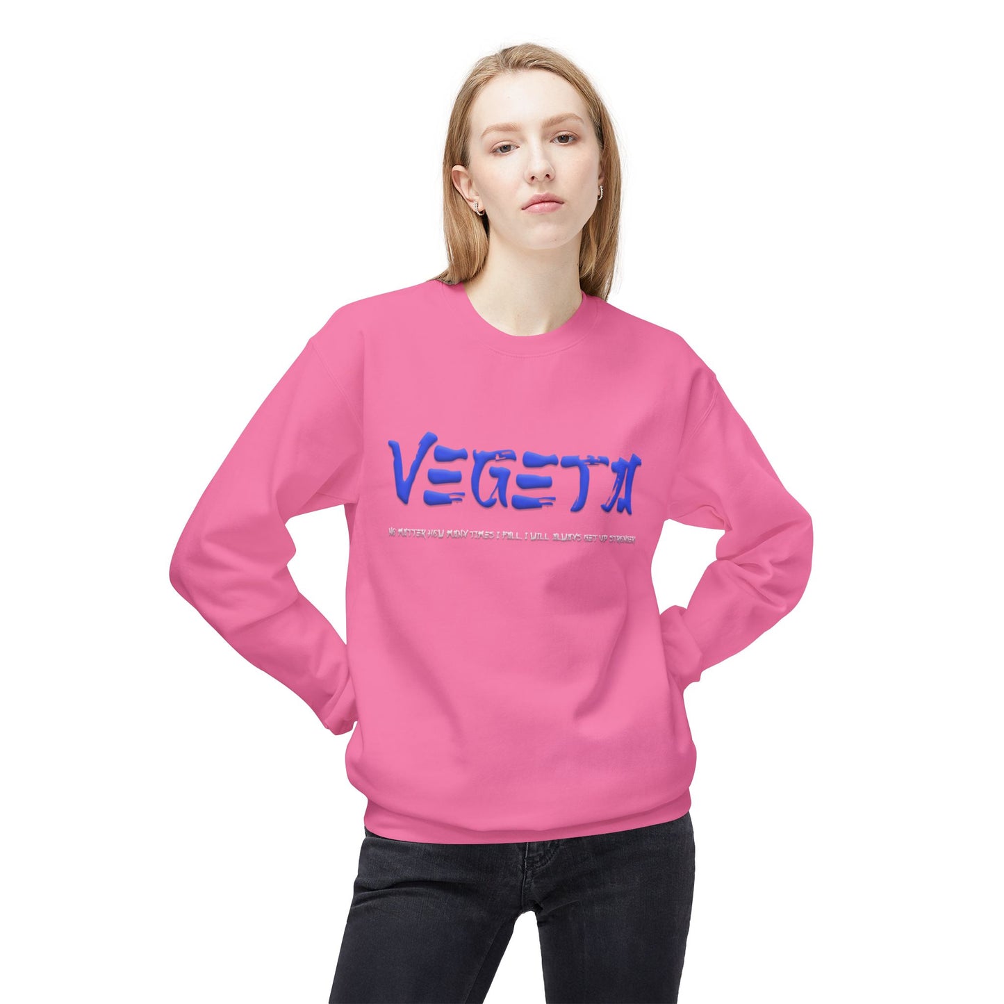 Unisex Midweight Softstyle Fleece Crewneck Sweatshirt - Vegeta