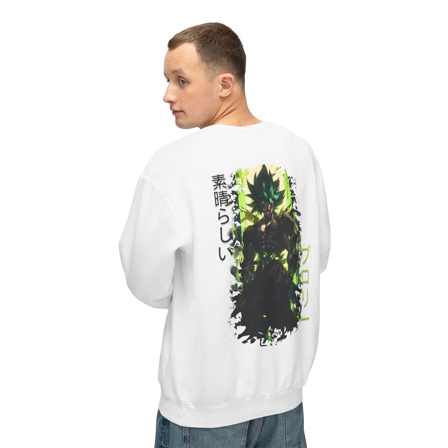 Unisex Lightweight Crewneck Sweatshirt - Broly