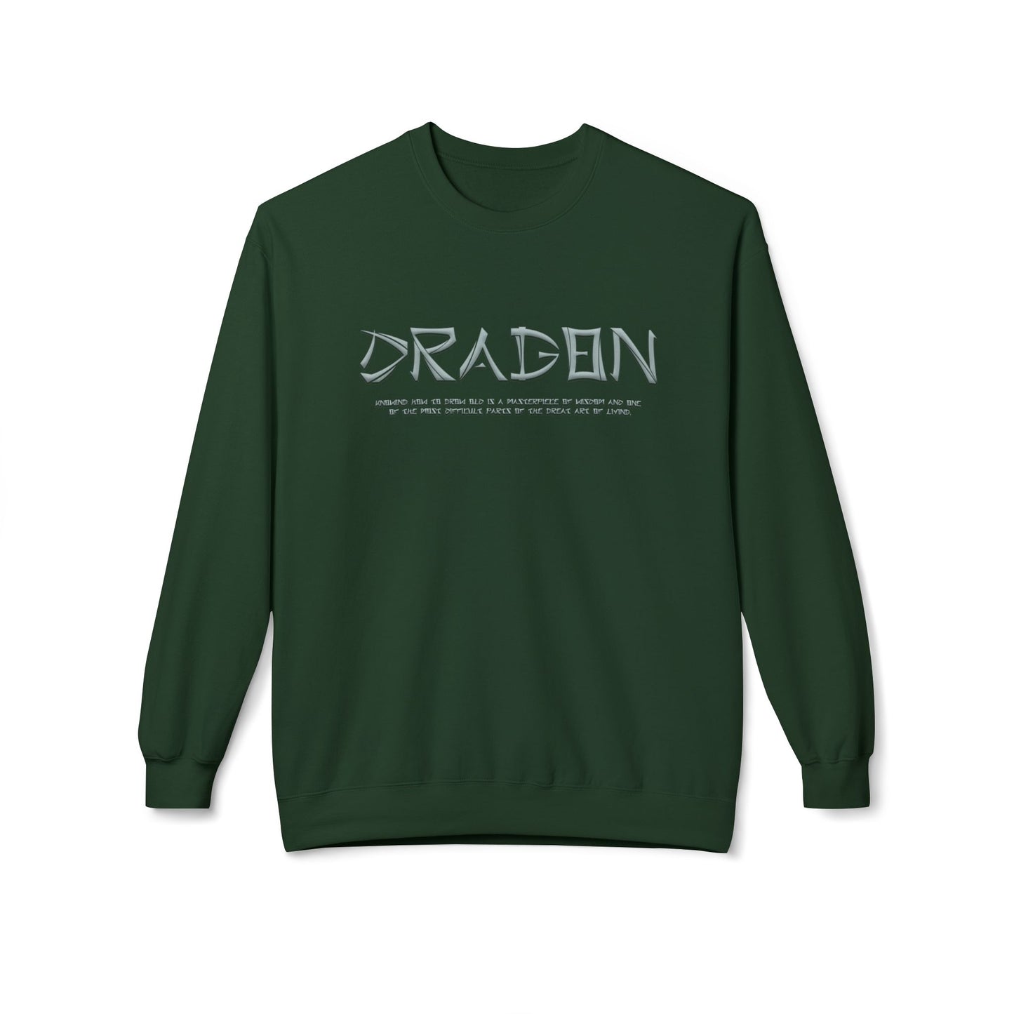 Unisex Midweight Softstyle Fleece Crewneck Sweatshirt - Dragon
