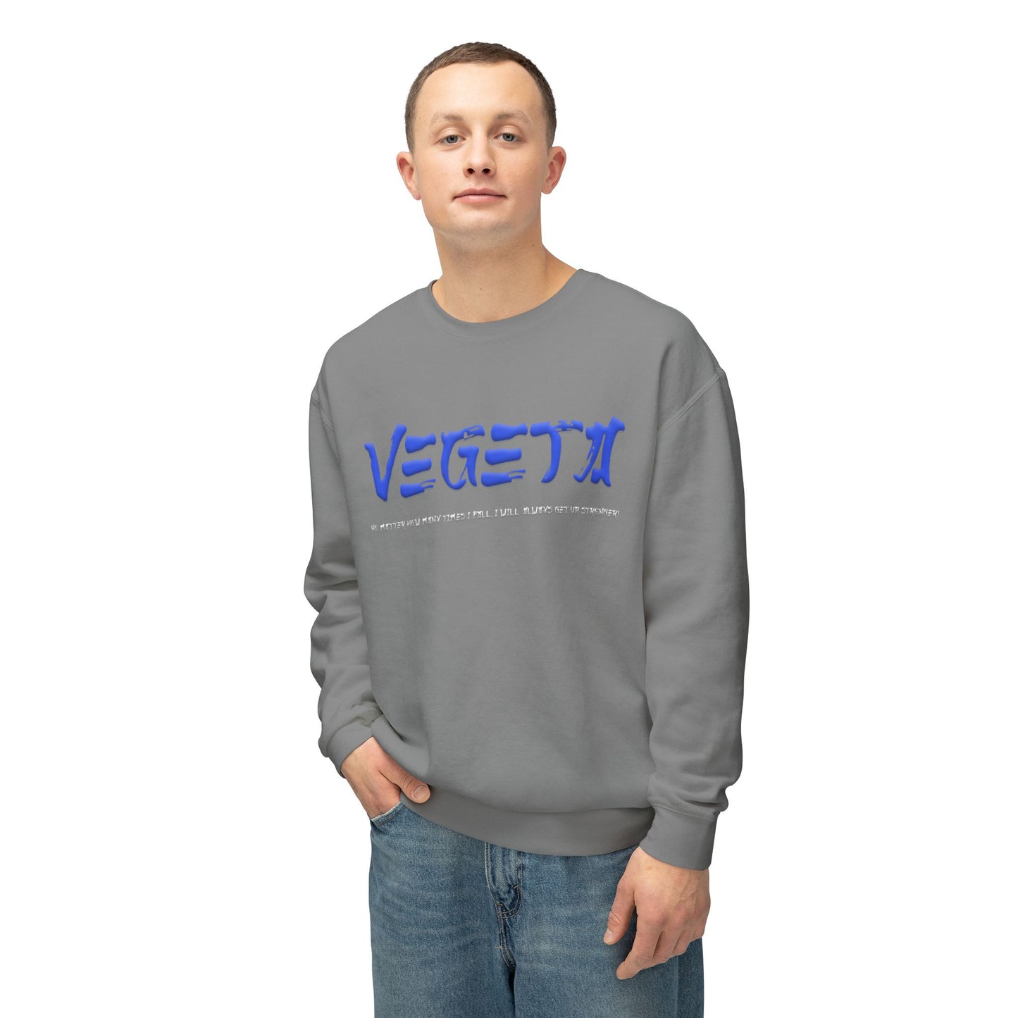 Unisex Lightweight Crewneck Sweatshirt - Vegeta