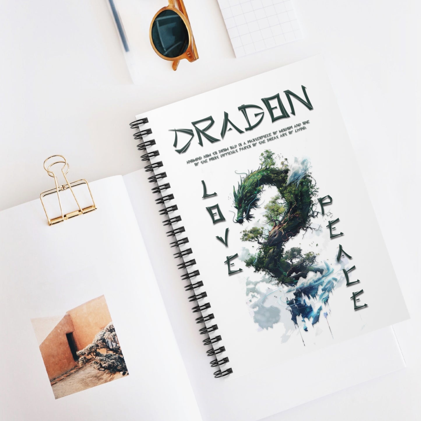 Spiral Notebook - Ruled Line - Dragon