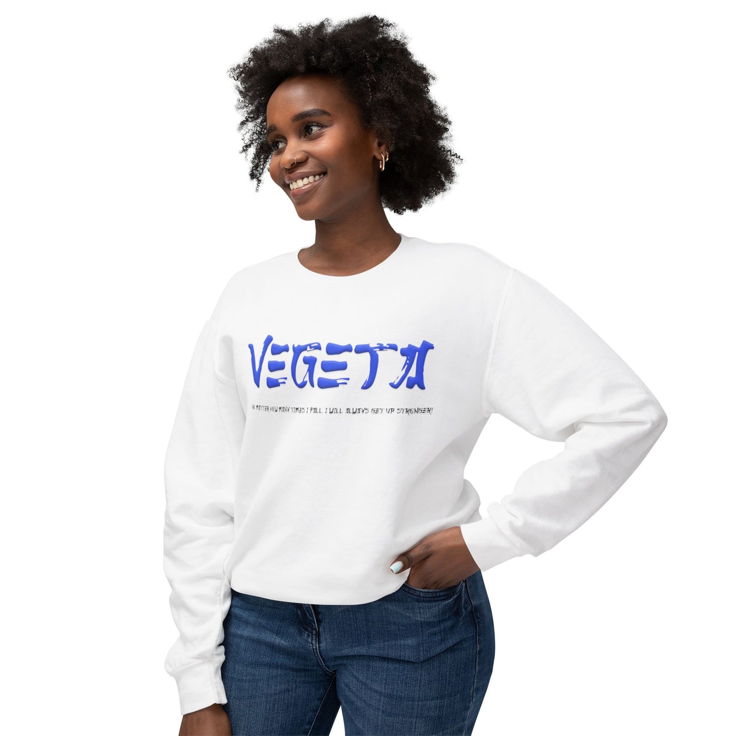 Unisex Lightweight Crewneck Sweatshirt - Vegeta