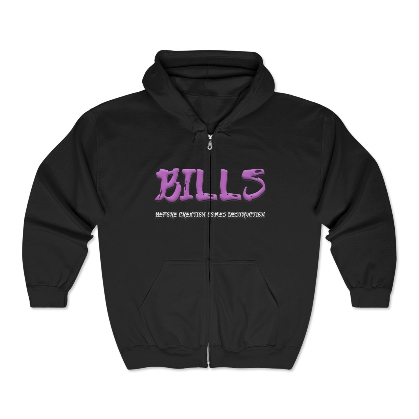 Unisex Heavy Blend™ Full Zip Hooded Sweatshirt - Bills