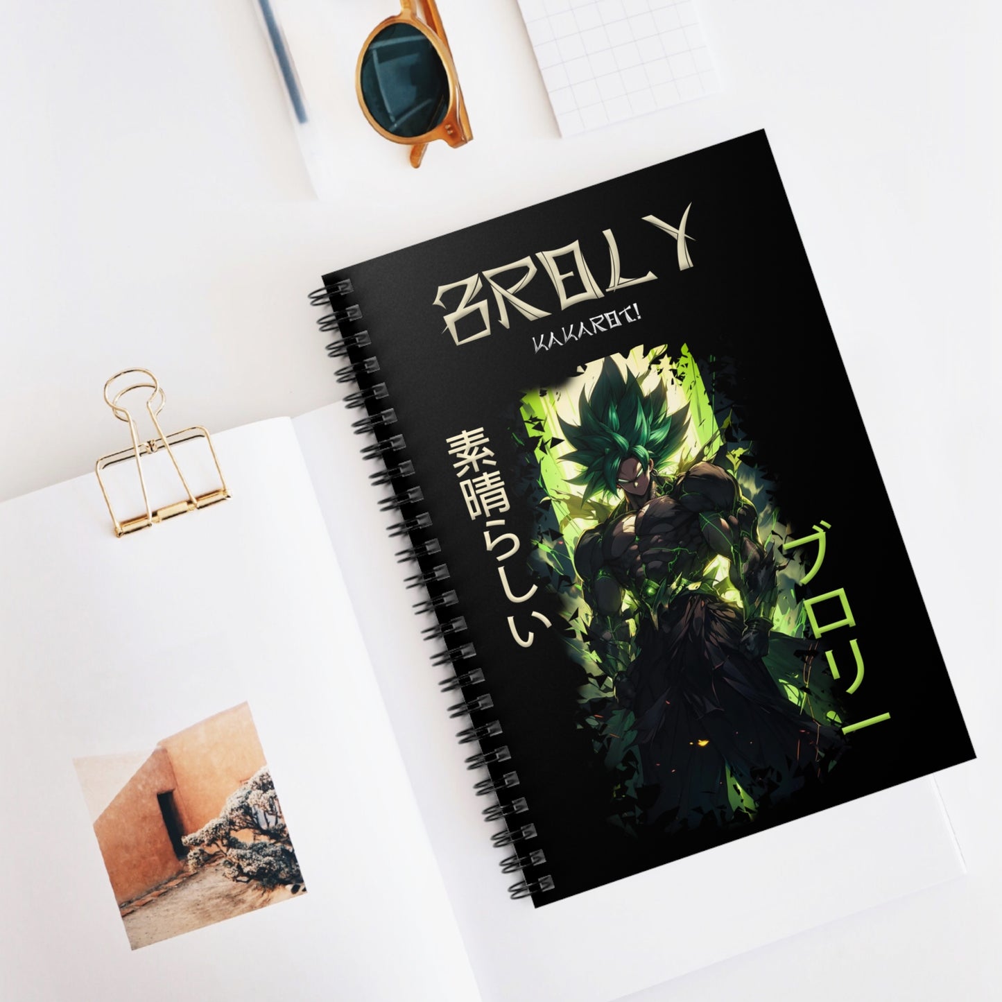 Spiral Notebook - Ruled Line - Broly Black