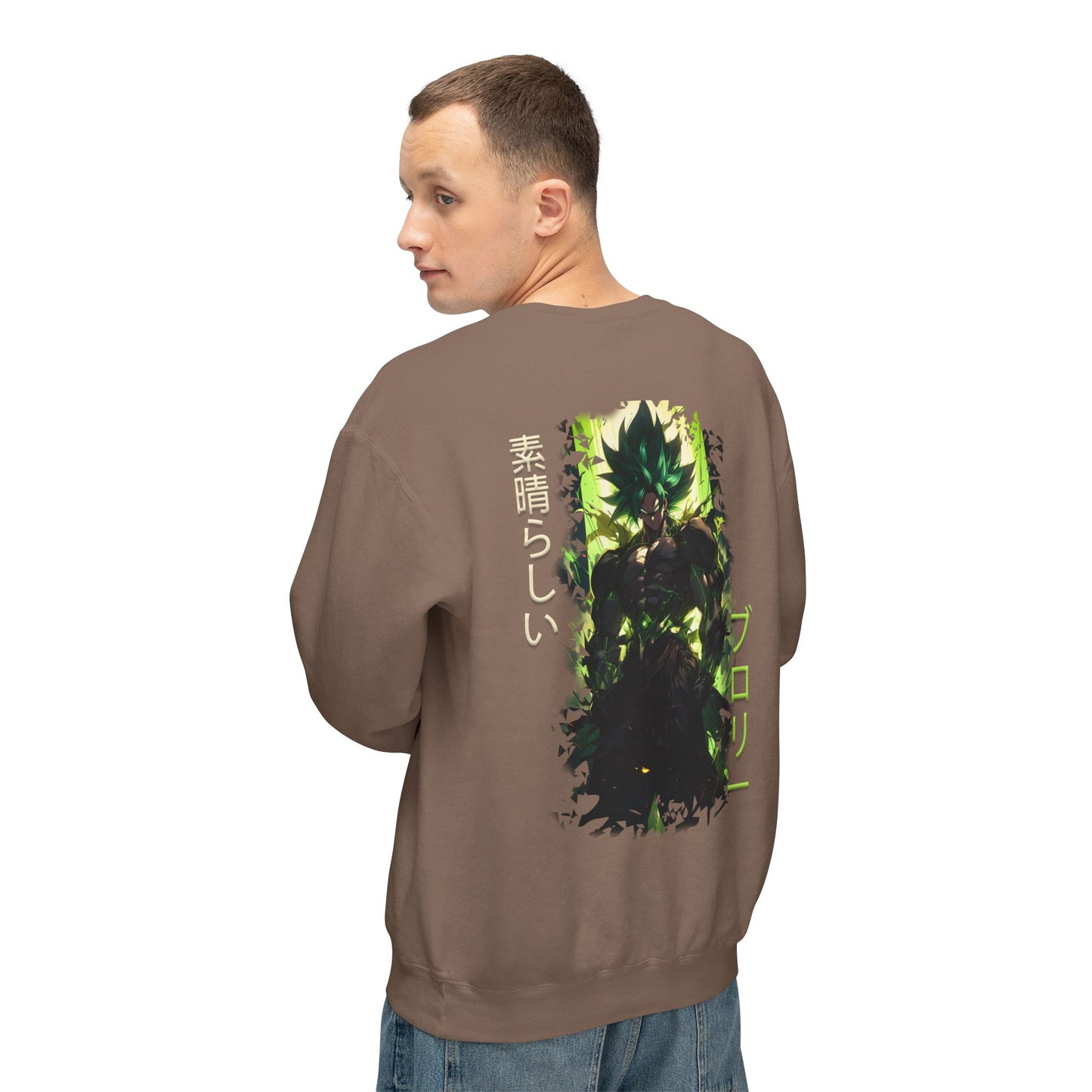Unisex Lightweight Crewneck Sweatshirt - Broly