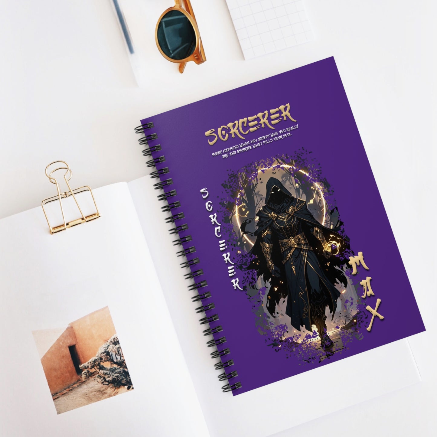 Spiral Notebook - Ruled Line - Sorcerer Purple