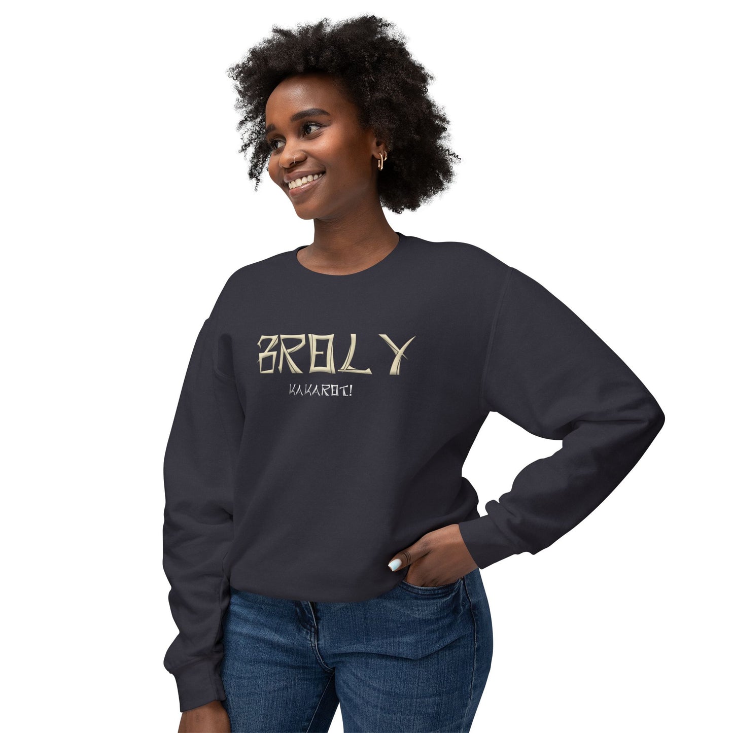 Unisex Lightweight Crewneck Sweatshirt - Broly