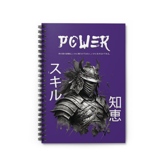 Notebook - Ruled Line - Samurai Jap - Purple