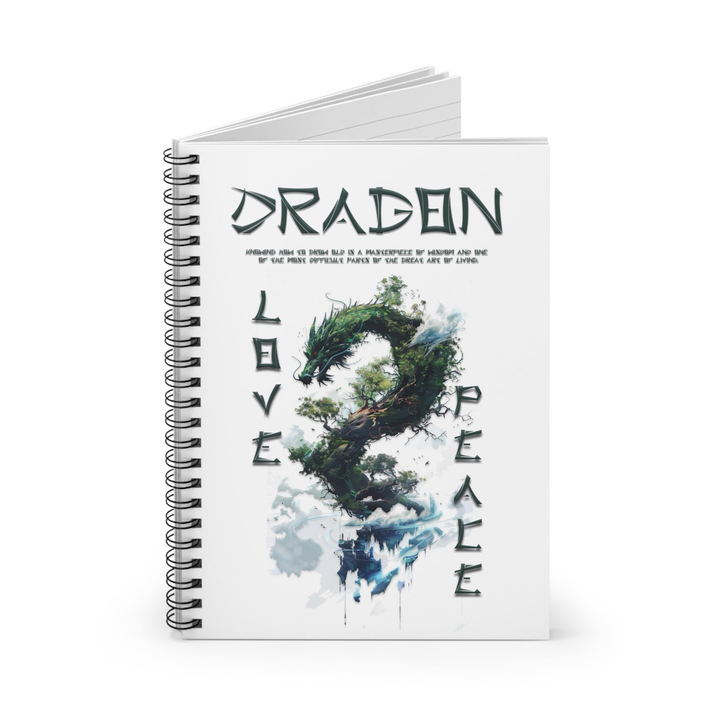 Spiral Notebook - Ruled Line - Dragon