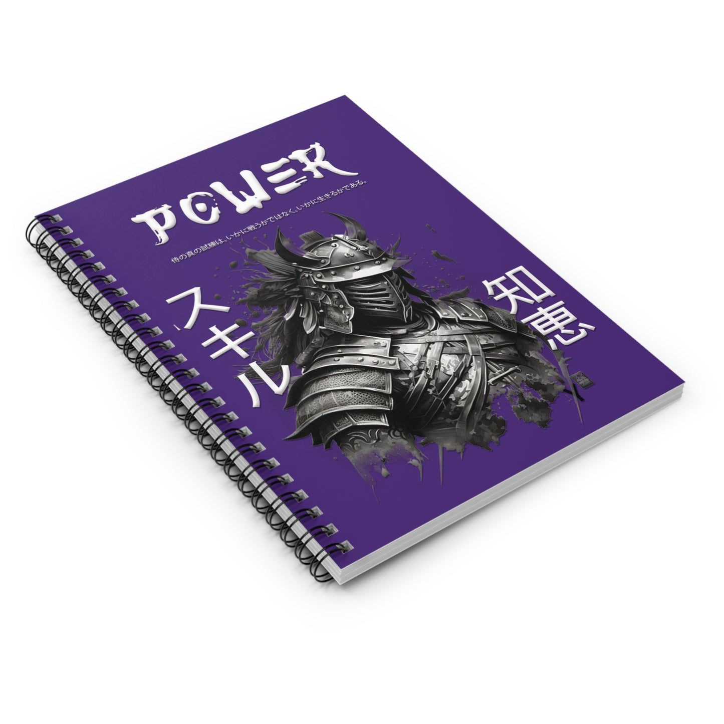 Notebook - Ruled Line - Samurai Jap - Purple